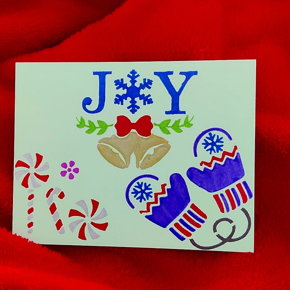 Handmade Christmas cards, set of 6, Cute stocking stuffers - Picture 5 of 17